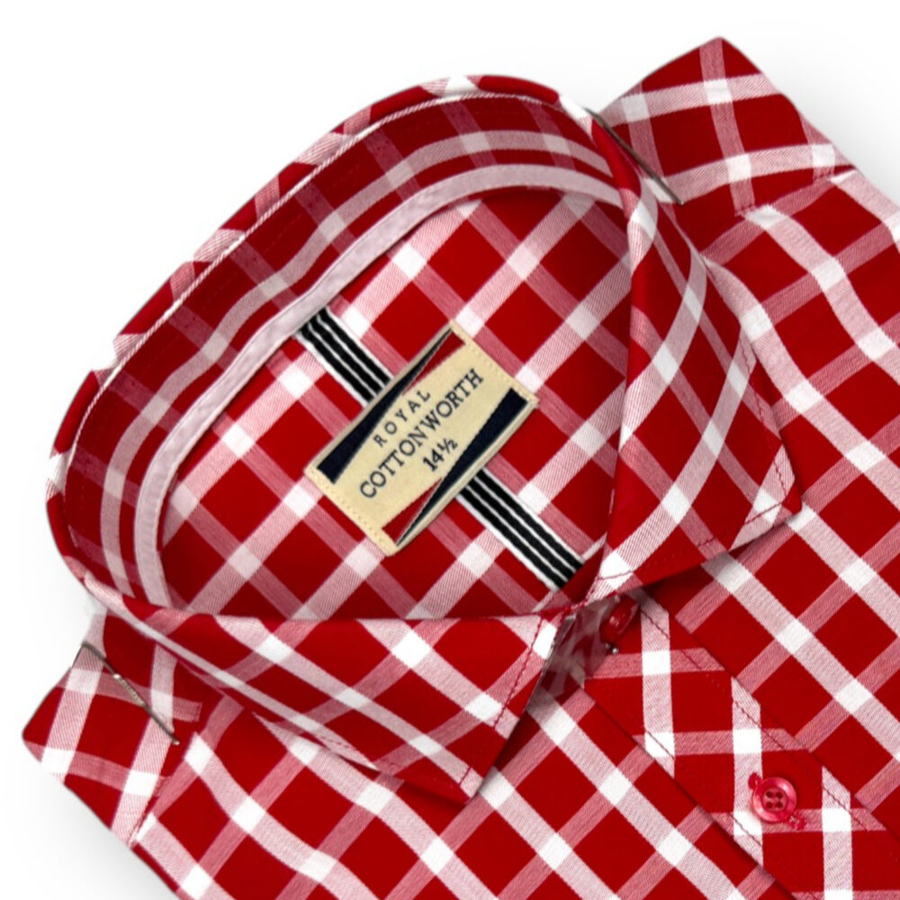 Cotton Worth Royal Check Semi Formal 002 Red - Image 2
