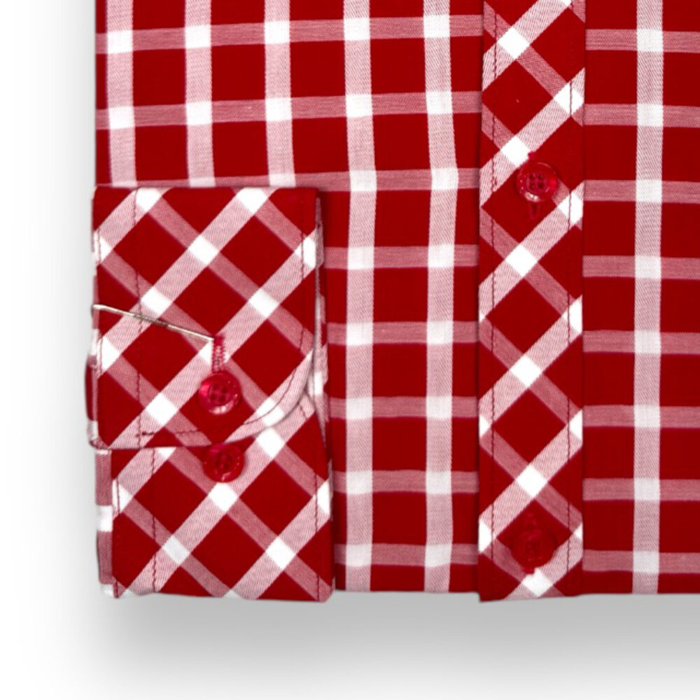 Cotton Worth Royal Check Semi Formal 002 Red - Image 3