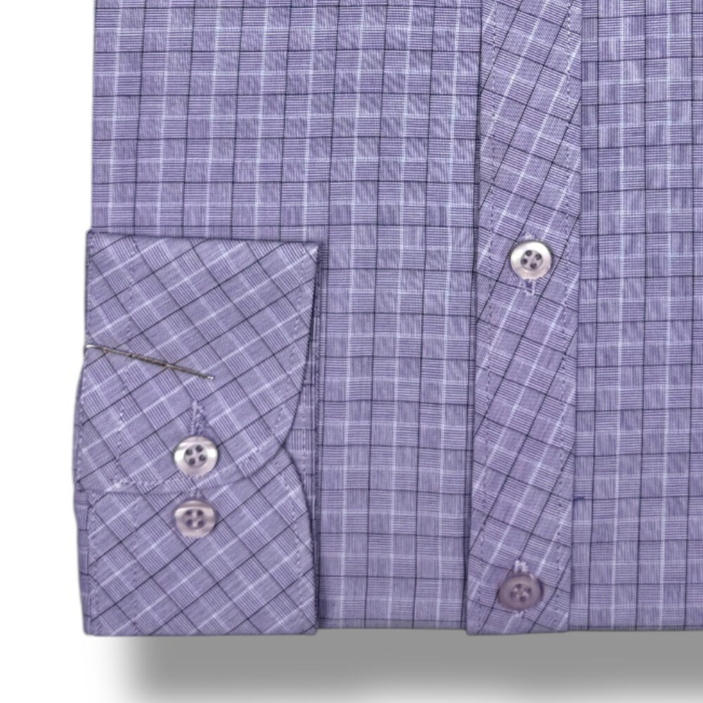 Cotton Worth Royal Check Semi Formal Lavendra03 - Image 3