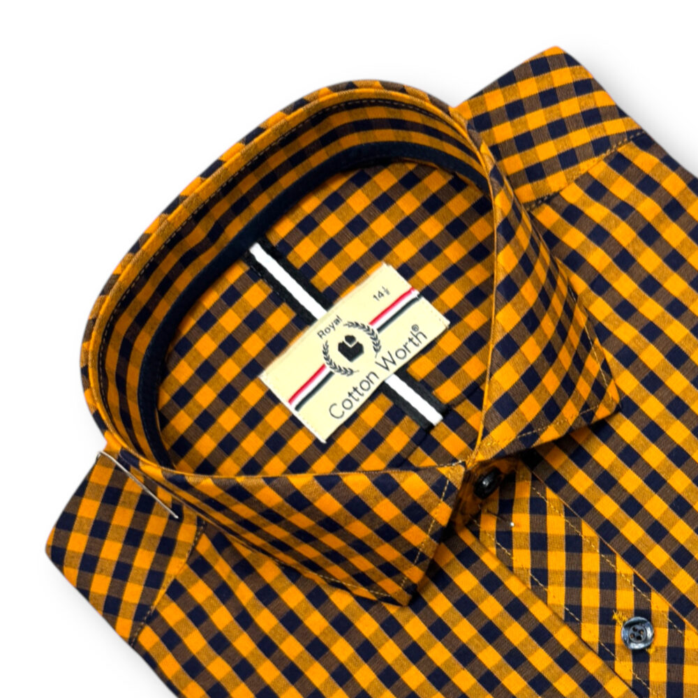Cotton Worth Royal Check Semi Formal cop006 - Image 2