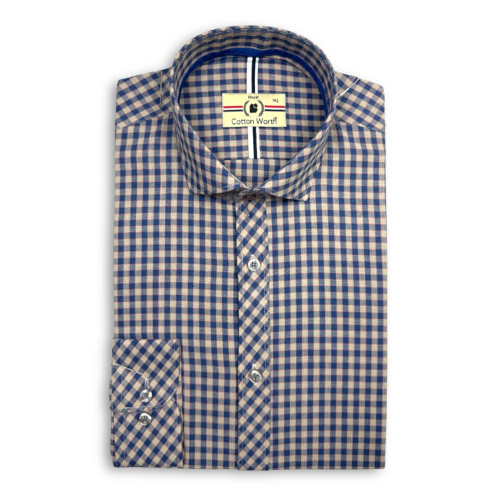 Cotton Worth Royal Check Semi Formal multi0010